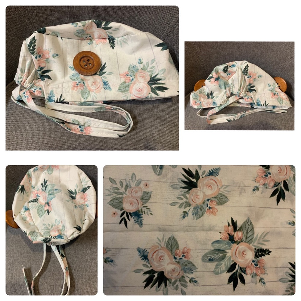 High Quality Fitted Scrub Cap with Buttons
